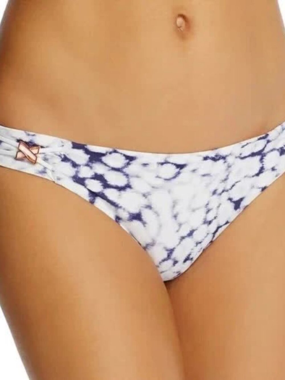 Heidi Klum Anse Cocos Topaz Tortoise Classic Bikini Bottom Size 8